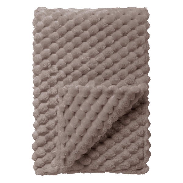 Weiche Kuscheldecke mit Noppenstruktur
