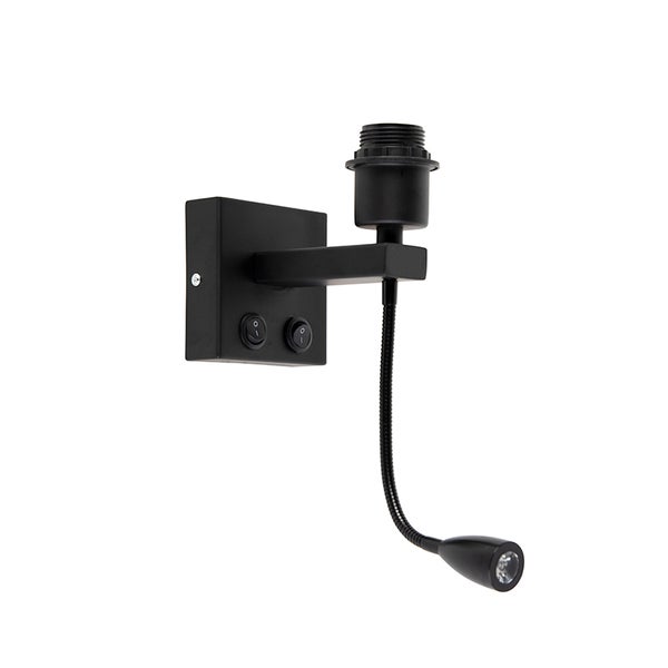 Wandleuchte mit flexiblem Arm und Schalter
