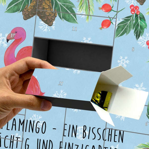 Mr. & Mrs. Panda Befüllbarer Adventskalender Flamingo Classic - Blau Pastell