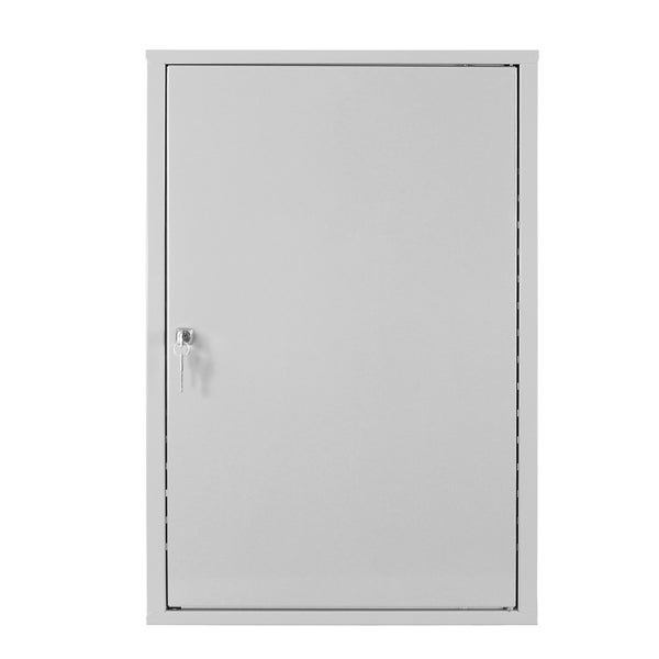 PROREGAL Werkzeugwandschrank mit Tür 1 Fachboden HxBxT 75 x 50 x 20 cm Lichtgrau