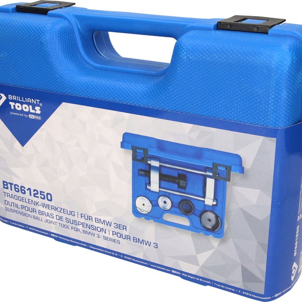 Brilliant Tools Traggelenk Werkzeugsatz für BMW 3er in blauem Koffer