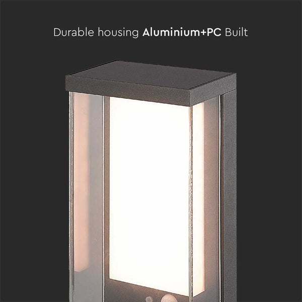 Gehäuse der Außenleuchte aus Aluminium und Polycarbonat