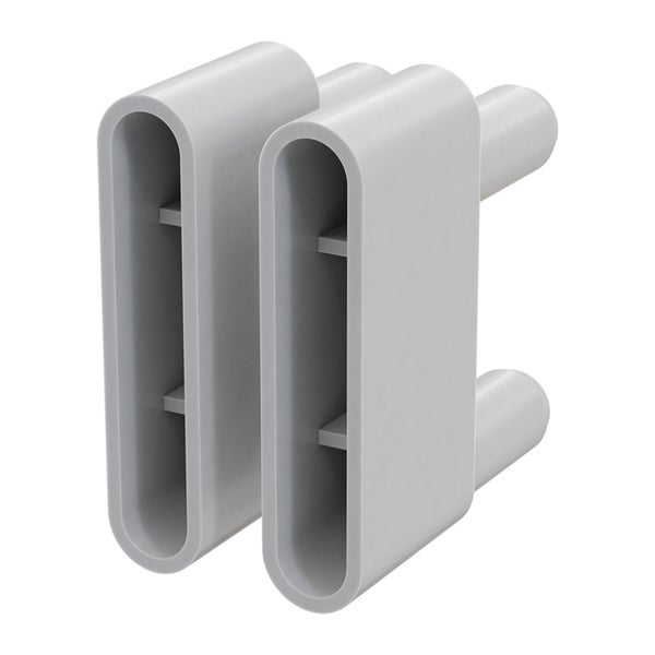 Zwei Heizkörperrohr-Abdeckungen