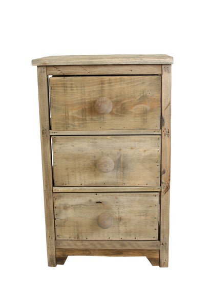 FRANK FLECHTWAREN | Kommode Used-Look, HOLZ, 35 x 27 x 57 cm, Schublade 27 x 24 x 13 cm