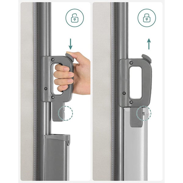 FLOORDIREKT Seitenmarkise - Markise für Balkon und Terrasse - Breite: 3 m - Höhe: 1,8 m - Braun