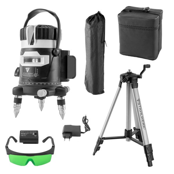 STAHLWERK 3D Kreuzlinienlaser KL-5 ST selbstnivellierender 360° Laser Level