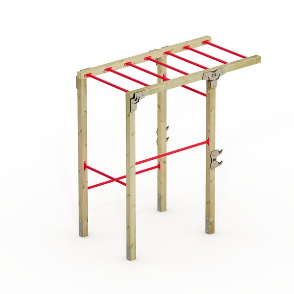 WICKEY FIT Base 425 – Outdoor-Fitnessgerät – rot