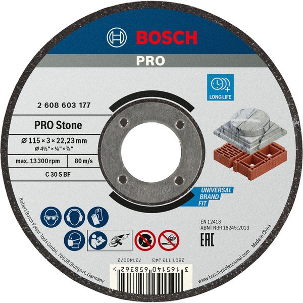 Bosch Pro Steintrennscheibe mit 115 Millimeter Durchmesser