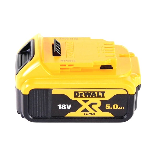 DeWalt XR Lithium-Ionen-Akku mit 18 Volt und 5,0 Amperestunden.