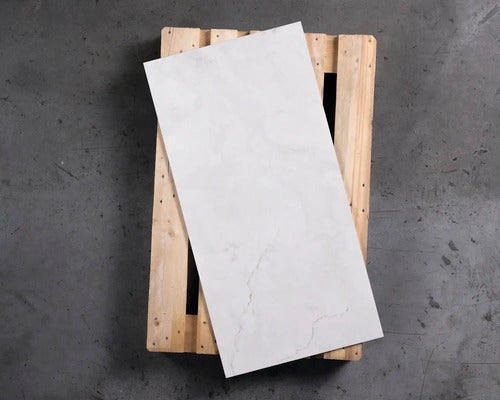 Wand- und Bodenfliese Pamesa Appollon white 60x120 cm Tiefenstruktur