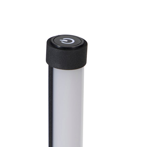 Detailaufnahme einer LED Leuchte mit Ein- und Ausschalter