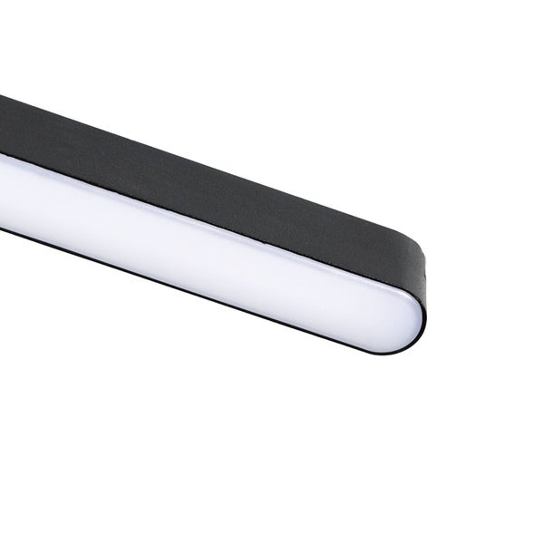 Lindby LED Lumaro (Modern) in Schwarz (1 flammig, ) Wohnzimmerleuchte