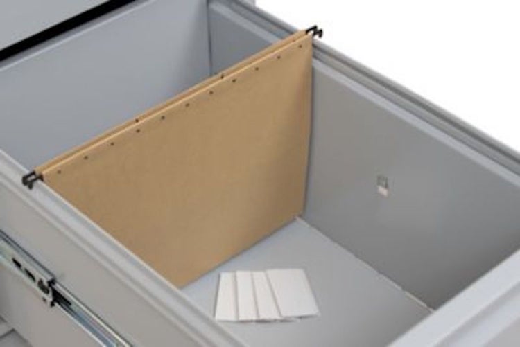 PROREGAL Hängeregistraturschrank 4 Schubladen Mare HxBxT 132 x 40 x 62 cm Grau