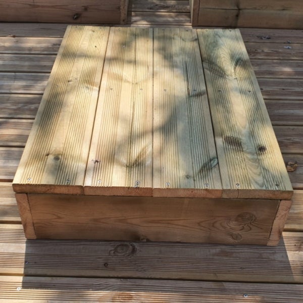 Blockstufen Holz modulierbar-4 Bretter B60cm H17cm
