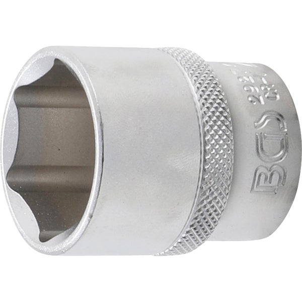 BGS Steckschlüssel-Einsatz Sechskant Antrieb Innenvierkant 12,5 mm (1/2) SW 27 mm - 2927