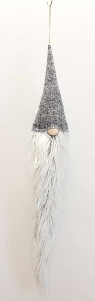 Dekorative Zwergenfigur mit Bart und Mütze zum Aufhängen