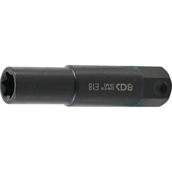 BGS Steckschlüssel-Einsatz E-Profil extra lang Antrieb Außensechskant 22 mm SW E18 - 5246-E18