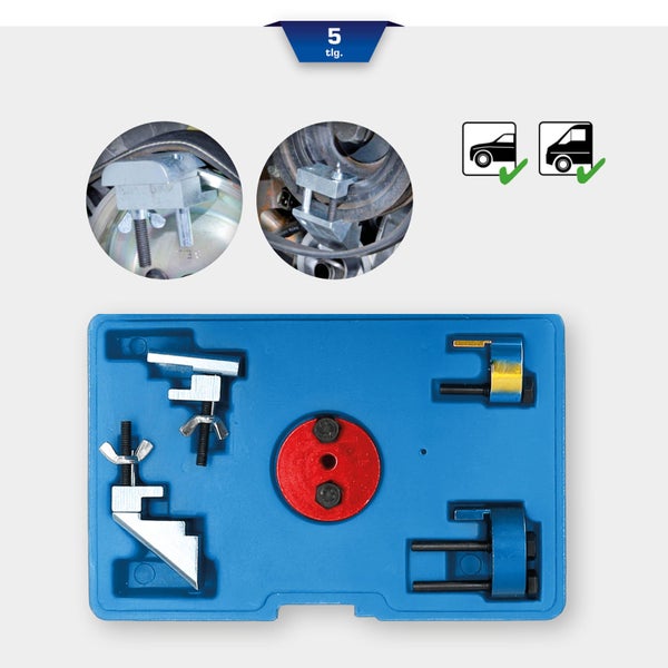 BRILLIANT TOOLS Keilriemen Montage und Demontage-Werkzeug-Satz 5tlg. - BT571080