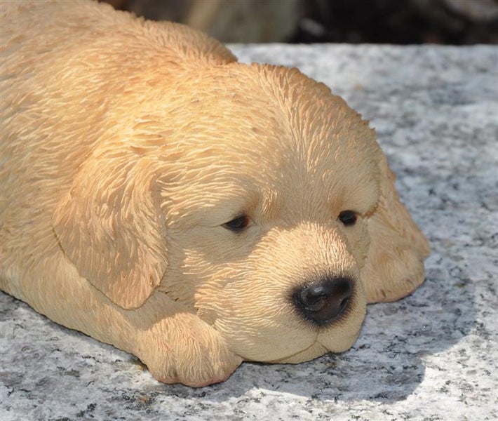 Dekofigur Gartenfigur Golden Retriever