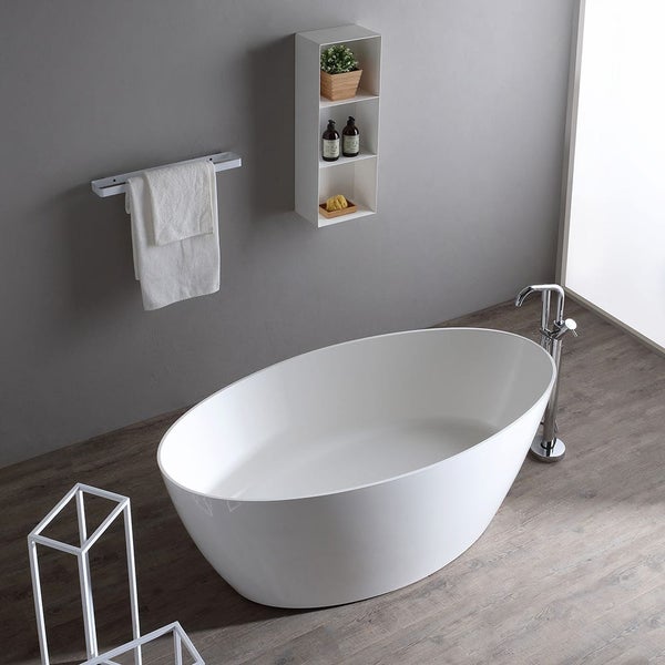 Moderne Badewanne aus Mineralguss freistehend | Serena