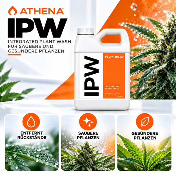 Athena IPW Integrated Plant Wash Flasche zur Reinigung von Pflanzen, fördert saubere und gesunde Pflanzen.