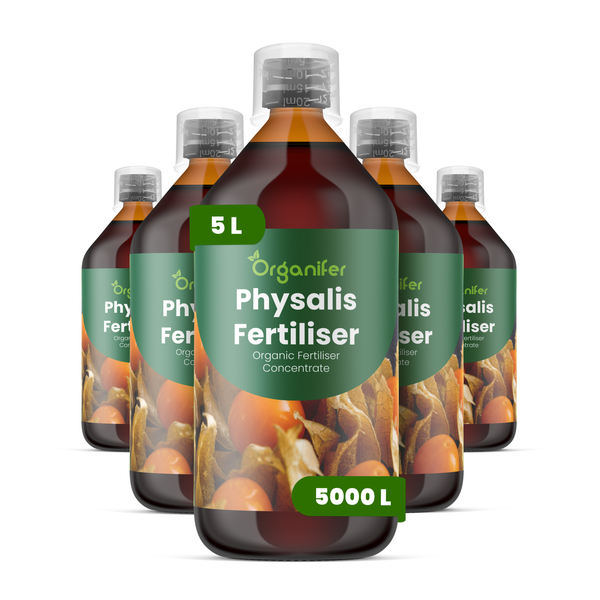 Organifer Physalis-Dünger, organisches Düngerkonzentrat, 3 Liter Set für bis zu 3000 Liter Gießwasser.