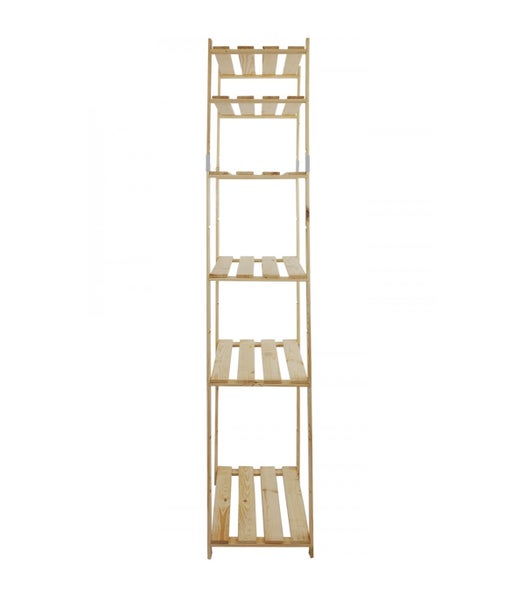 PROREGAL Holzregal Pinepeak HxBxT 200 x 80 x 38 cm 6 Fachboden 1,2 cm Dickes Kiefernholz Natur