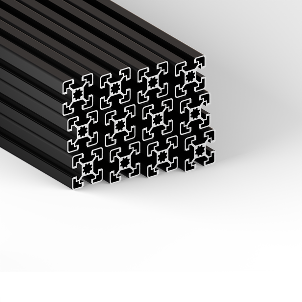 Aluminiumprofile im Stapel