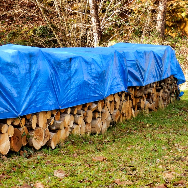 ECD Germany Abdeckplane Gewebeplane mit Ösen 1,5x12m 18m² 260g/m² Blau aus Polyethylen Schimmelresistent Wasserdicht Reißfest Schutzplane Bootsplane Gartenplane Holzplane Plane Gartenmöbel Pool Auto