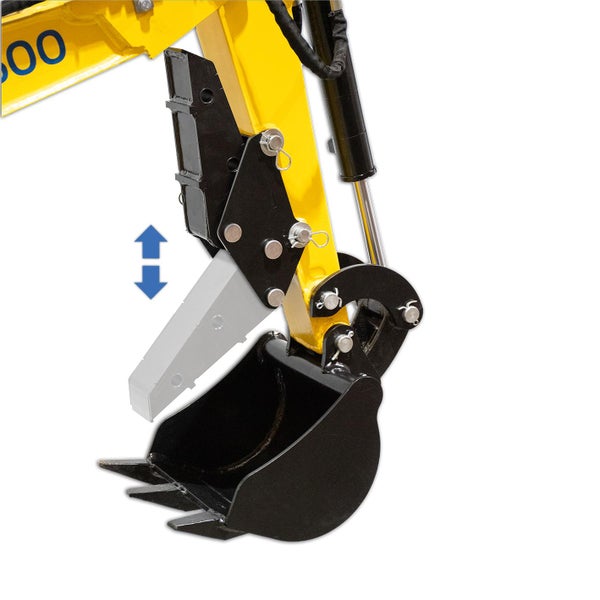 BAMATO Haltekralle und Greifer 2 in 1 für Minibagger MIB-600 - Vielseitiges Zubehör für Ihre Baustelle