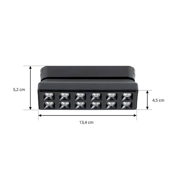 Lindby LED Lumaro (Modern) in Schwarz (12 flammig, ) Wohnzimmerleuchte