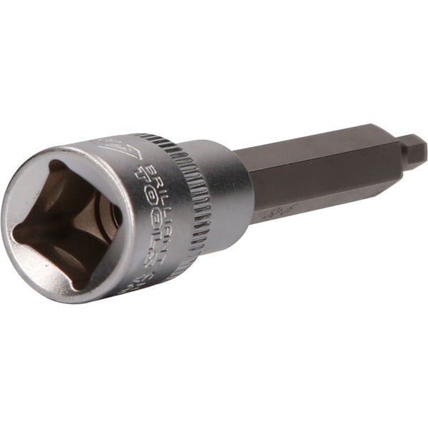 BRILLIANT TOOLS 1/2 Innensechskant Bit-Stecknuss 100 mm lang 5 mm - BT022870
