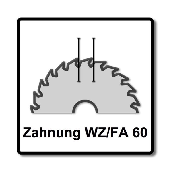 Festool Spezial Kreissägeblatt Set 2x HW 216 x 30 x 2,3 mm WZ/FA60 216 mm ( 2x 500123 ) 60 Zähne