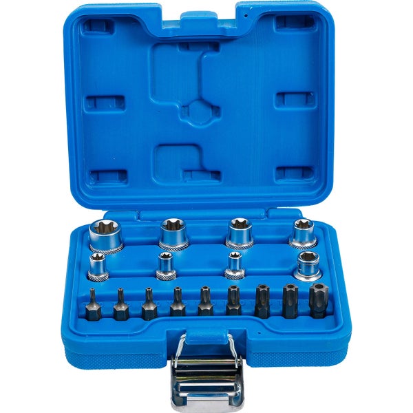 BGS Bit- und Steckschlüssel-Satz E-Profil / T-Profil (für Torx) 17tlg. - 5023
