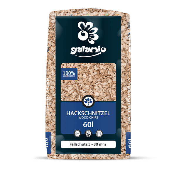 Galamio Holzhackschnitzel Fallschutz 60l x 39 Sack 2340l Palette