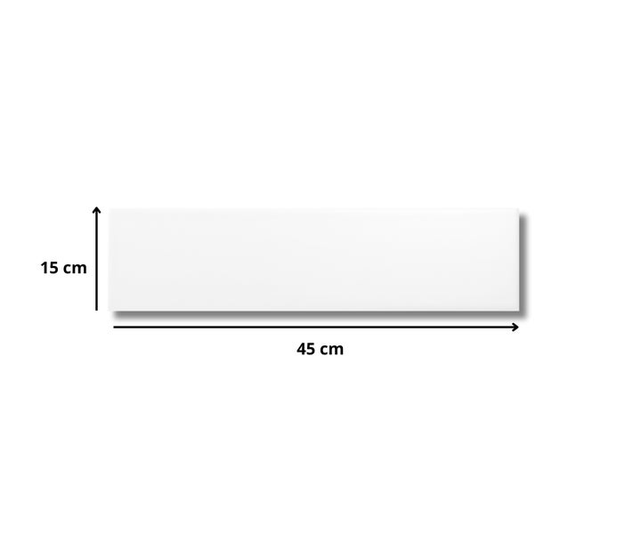 Feinsteinzeug Wand- und Bodenfliese Casa Weiß 15x45x0,75 cm glasiert matt rektifiziert