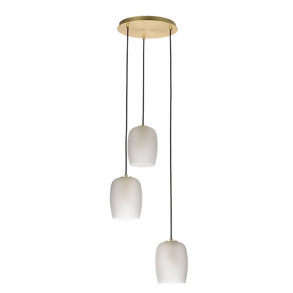 Hängeleuchte mit drei Lampenschirmen