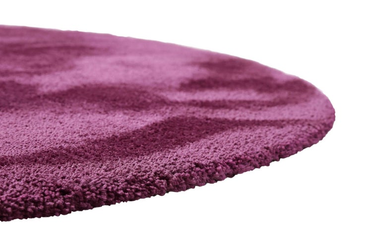 Teppich Rund Pink Violett Hochflor Pisa Homie Living 200 cm rund