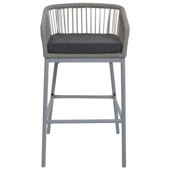 Barhocker mit Armlehne und Sitzkissen