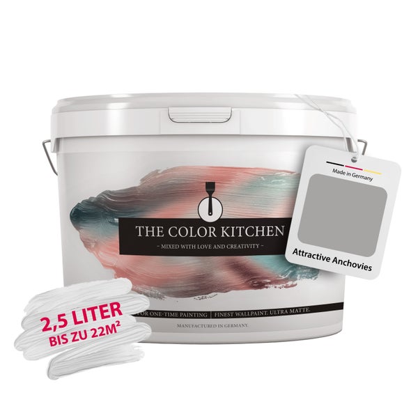 Wandfarbe The Color Kitchen Attractive Anchovies, ultra matt, 2,5 Liter, Reichweite bis zu 22 Quadratmeter.