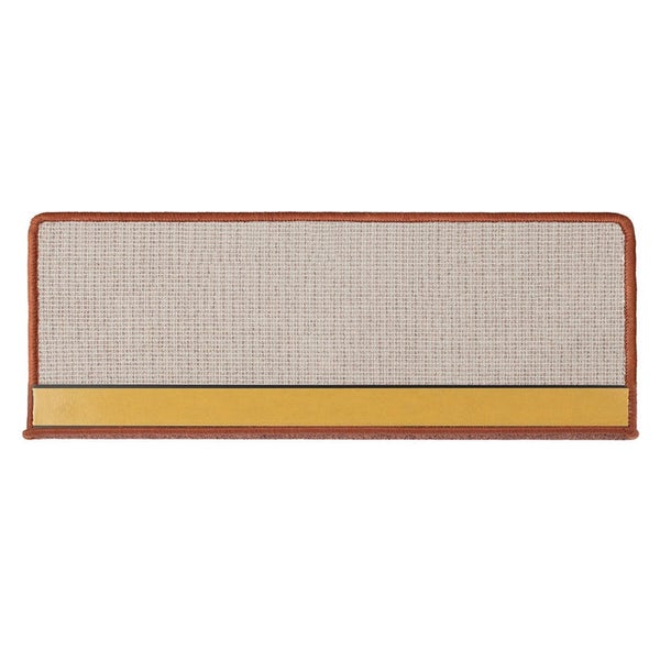 FLOORDIREKT Stufenmatte London - mit Umkettelung - Terra - Rechteckig - 23,5 x 65 cm