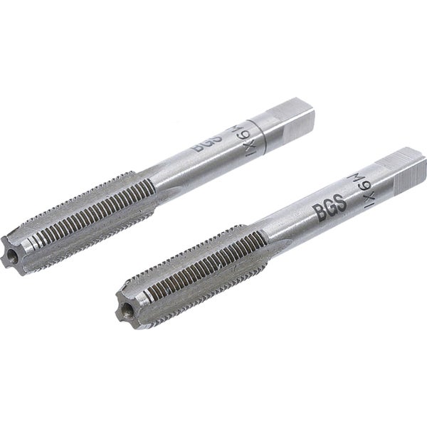 Zwei Gewindebohrer der Größe M9x1 von BGS.