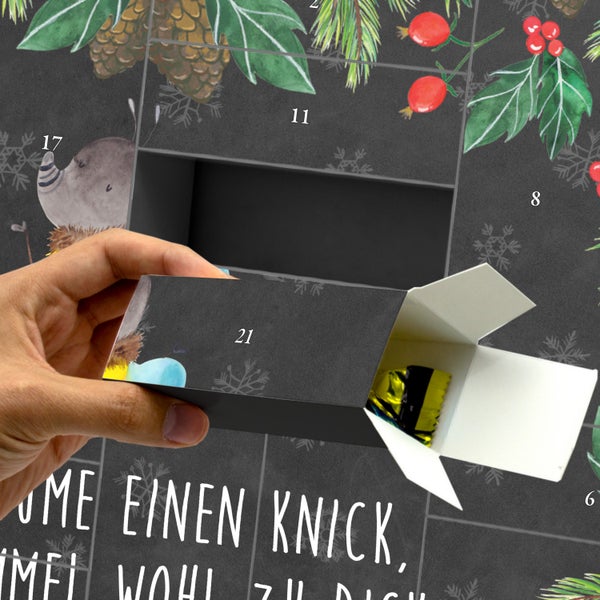 Mr. & Mrs. Panda Befüllbarer Adventskalender Hummel flauschig - Schwarz