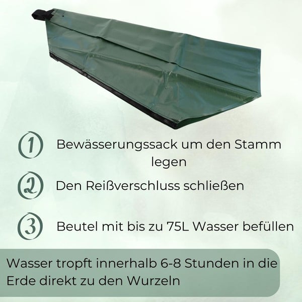 Baum Bewässerungssack für Bäume Wassersack Langzeit Bewässerungssystem Baumbewässerungssack Gießsack 75 L Baumsack Baumbewässerungsbeutel Baumbeutel