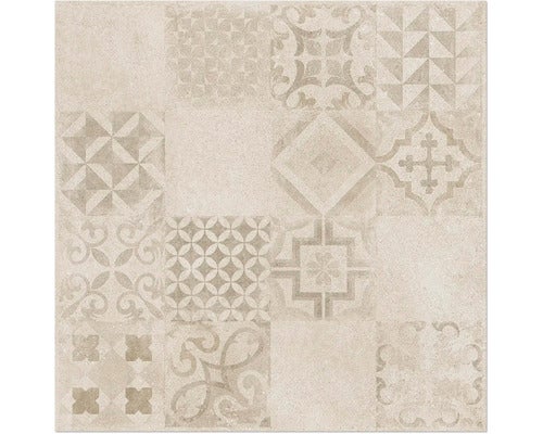 Dekorative Fliese mit verschiedenen Mustern