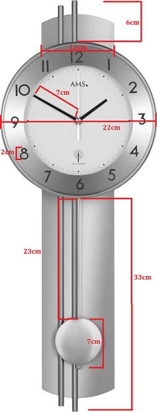 AMS Wanduhr 5266S | Pendeluhren | Bürouhren