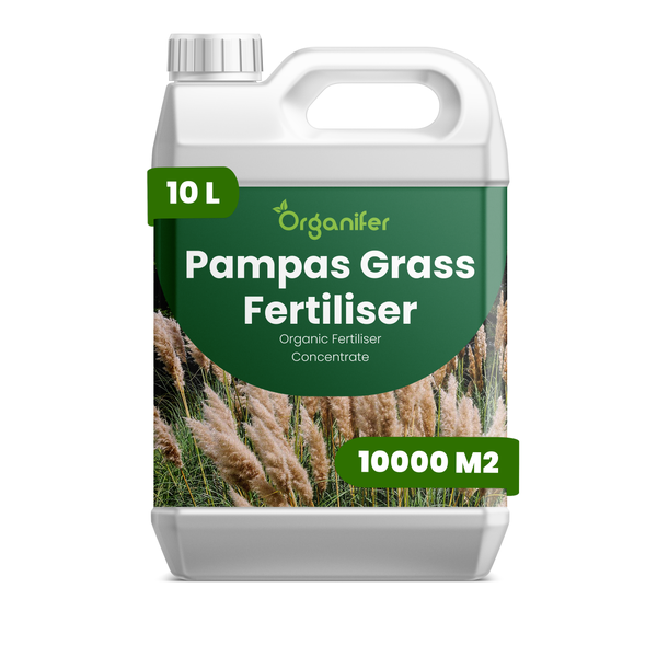 Organifer Pampasgras-Dünger, organisches Düngerkonzentrat, 10 Liter Kanister für 10000 Quadratmeter.