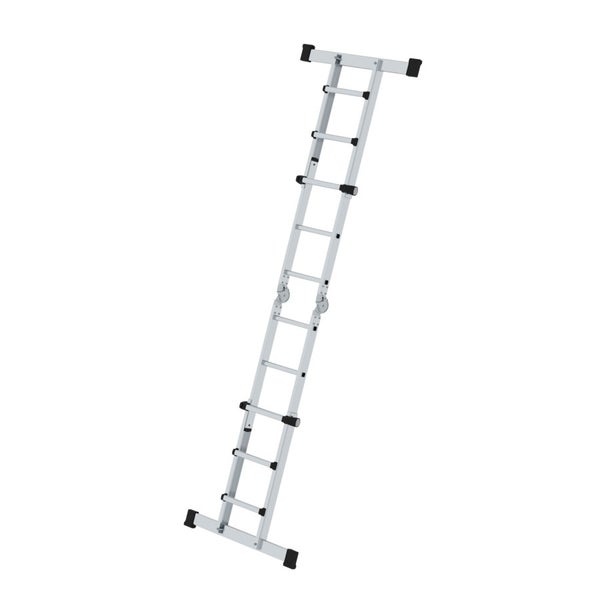 MUNK Teleskopleiter mit Traverse 4x3 Sprossen