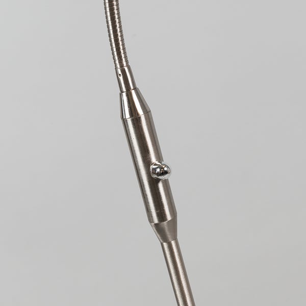 Detail einer Lampe mit flexiblem Arm und Schalter