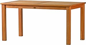 Teak Gartentisch 120 x 80 cm premium wetterfest robust